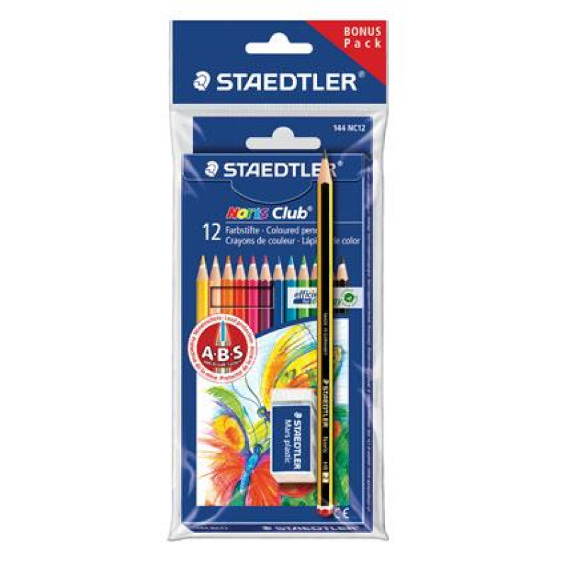 Ξυλομπογιές Staedtler 12τεμ + Δώρο μολύβι Norris και σβήστρα