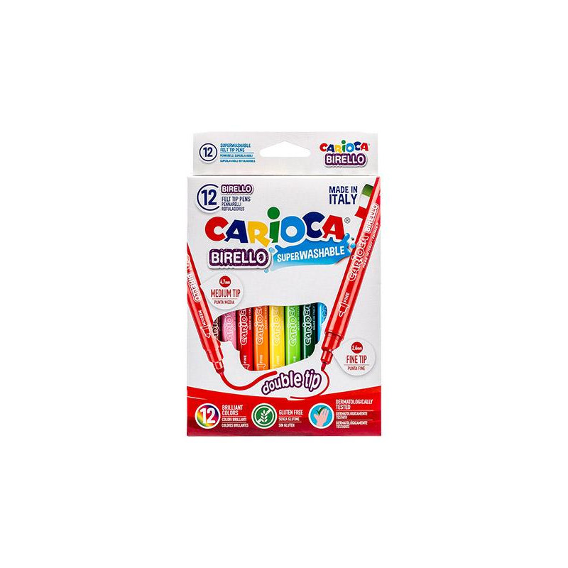 Μαρκαδόροι Carioca Birello 12 τεμαχίων