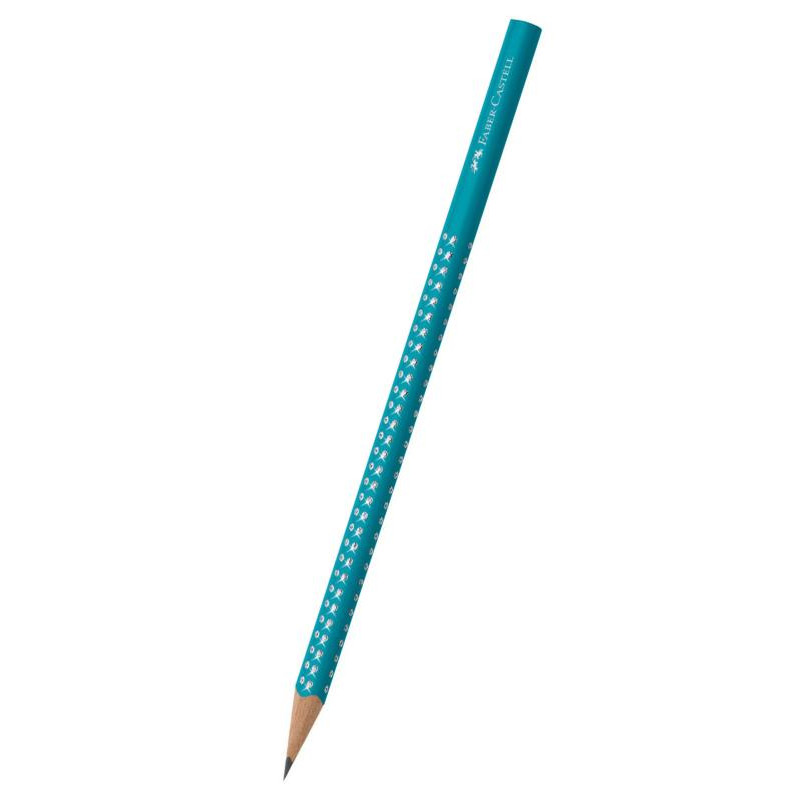 Μολύβι Faber Castell Grip Sparkle Πετρόλ
