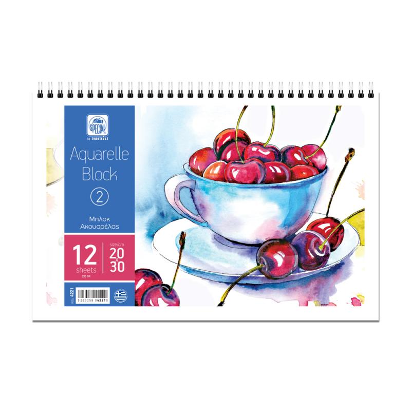 Μπλοκ Ακουαρέλας Special No2  20×30