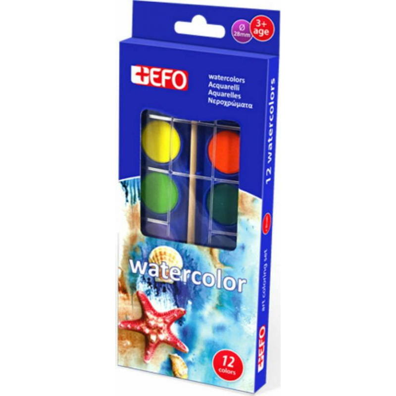 Νεροχρώματα +Efo 12 χρώματα
